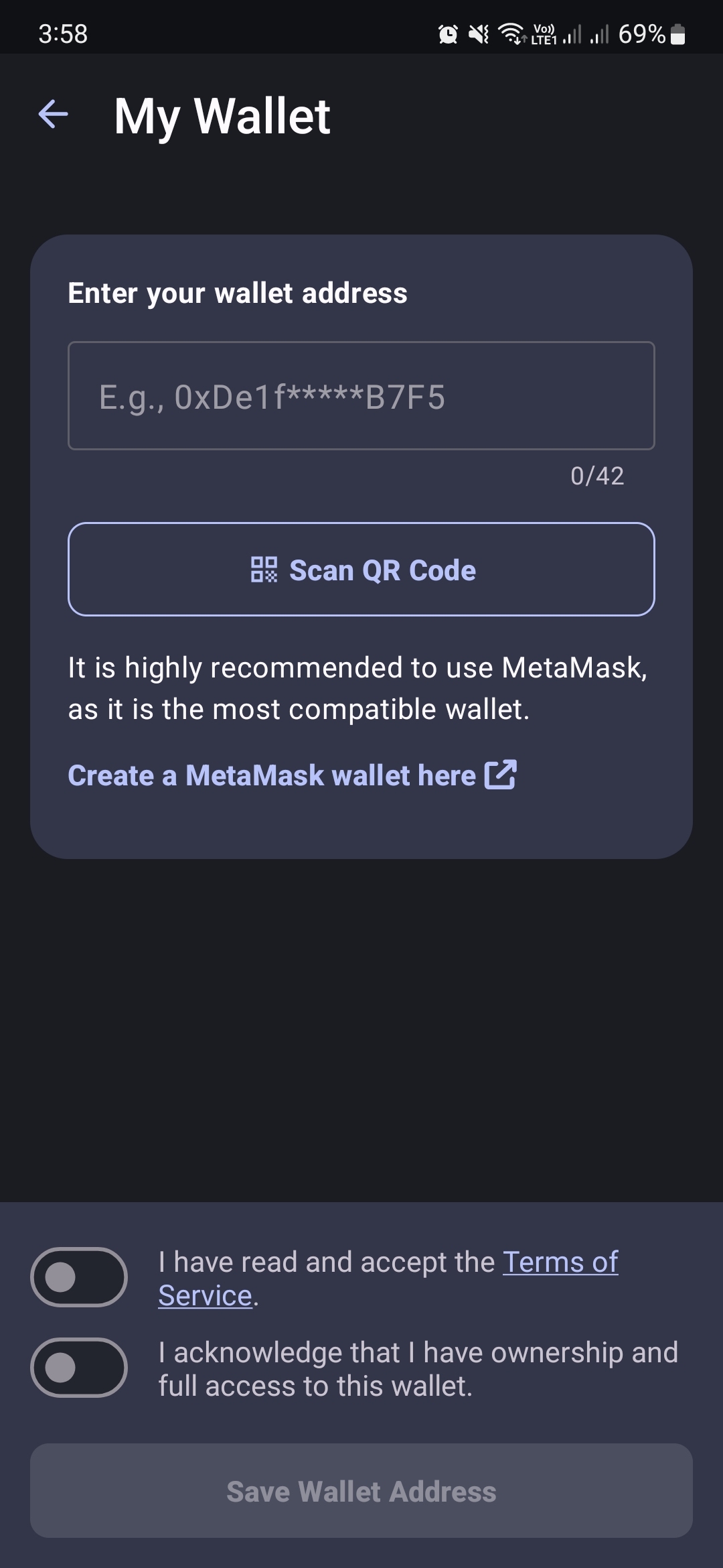 new-wallet-address-empty